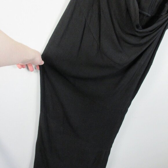 Jlux Label Journey Maxi Dress M Black Cotton Linen Strapless Elegant Luxury 772 - Picture 8 of 16